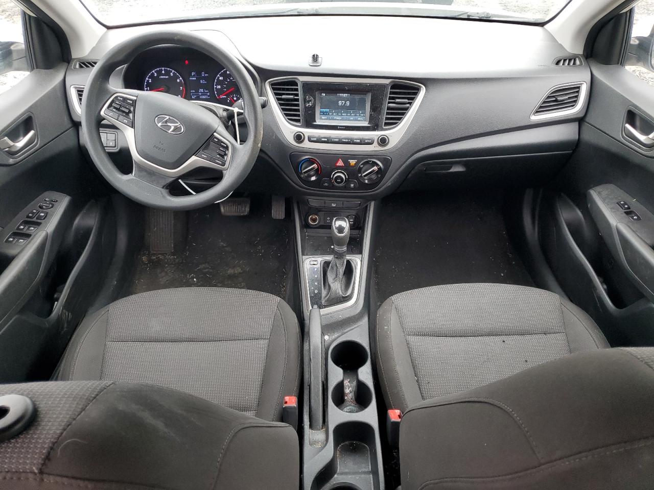 2019 Hyundai Accent VIN 3KPC24A36KE076565 Copart auction photo, front end / minor dent/scratches damage thumbnail 8