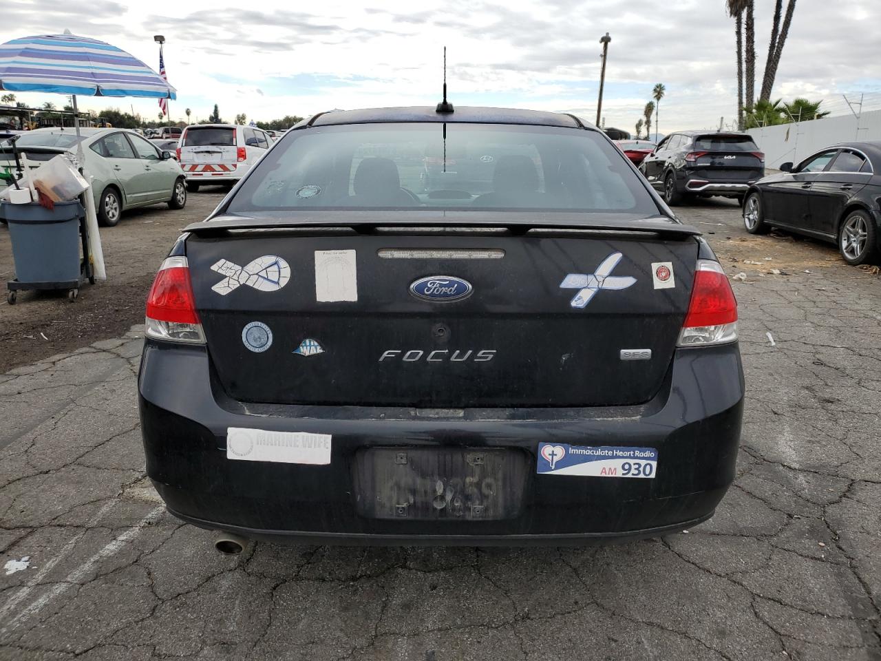 2008 Ford Focus VIN 1FAHP35N58W208202 Copart auction photo, front end / minor dent/scratches damage thumbnail 6