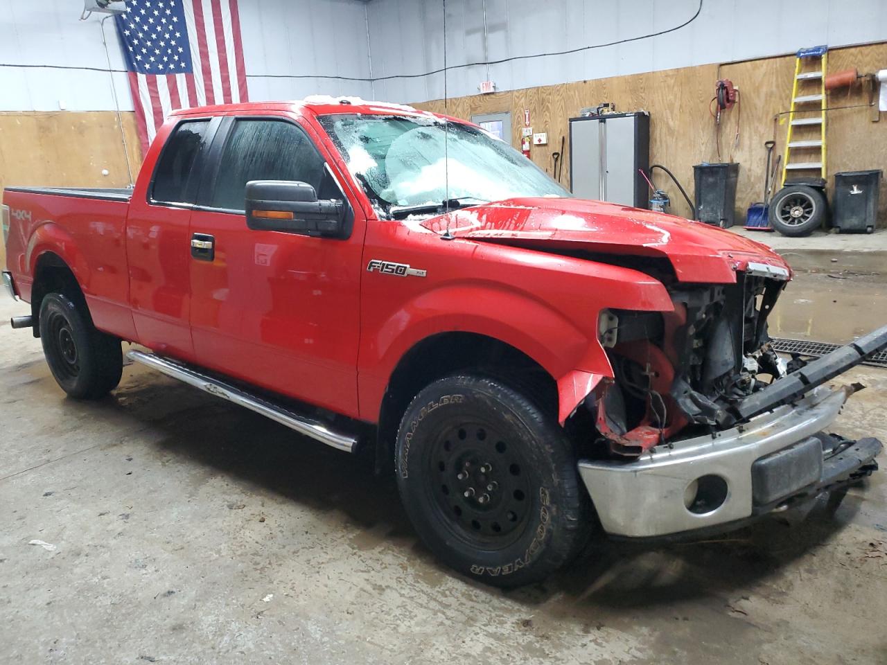 2013 Ford F-150 VIN 1FTFX1EF1DFB89138 Copart auction photo, front end / undercarriage damage thumbnail 4