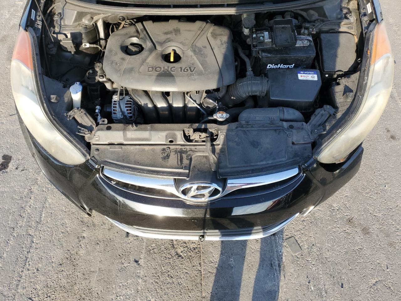 2013 Hyundai Elantra VIN KMHDH4AE4DU551795 Copart auction photo, rear end / front end damage thumbnail 11