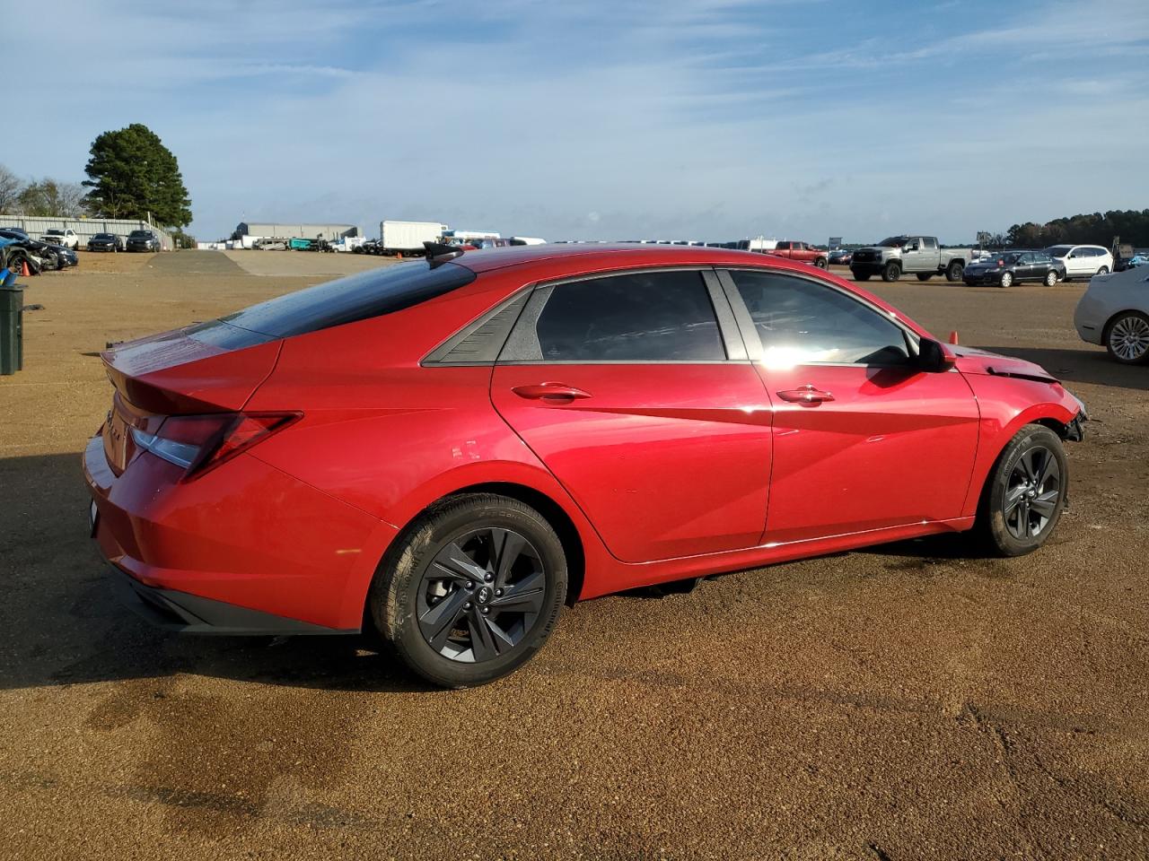 2023 Hyundai Elantra VIN 5NPLM4AG6PH105112 Copart auction photo, front end / side damage thumbnail 3