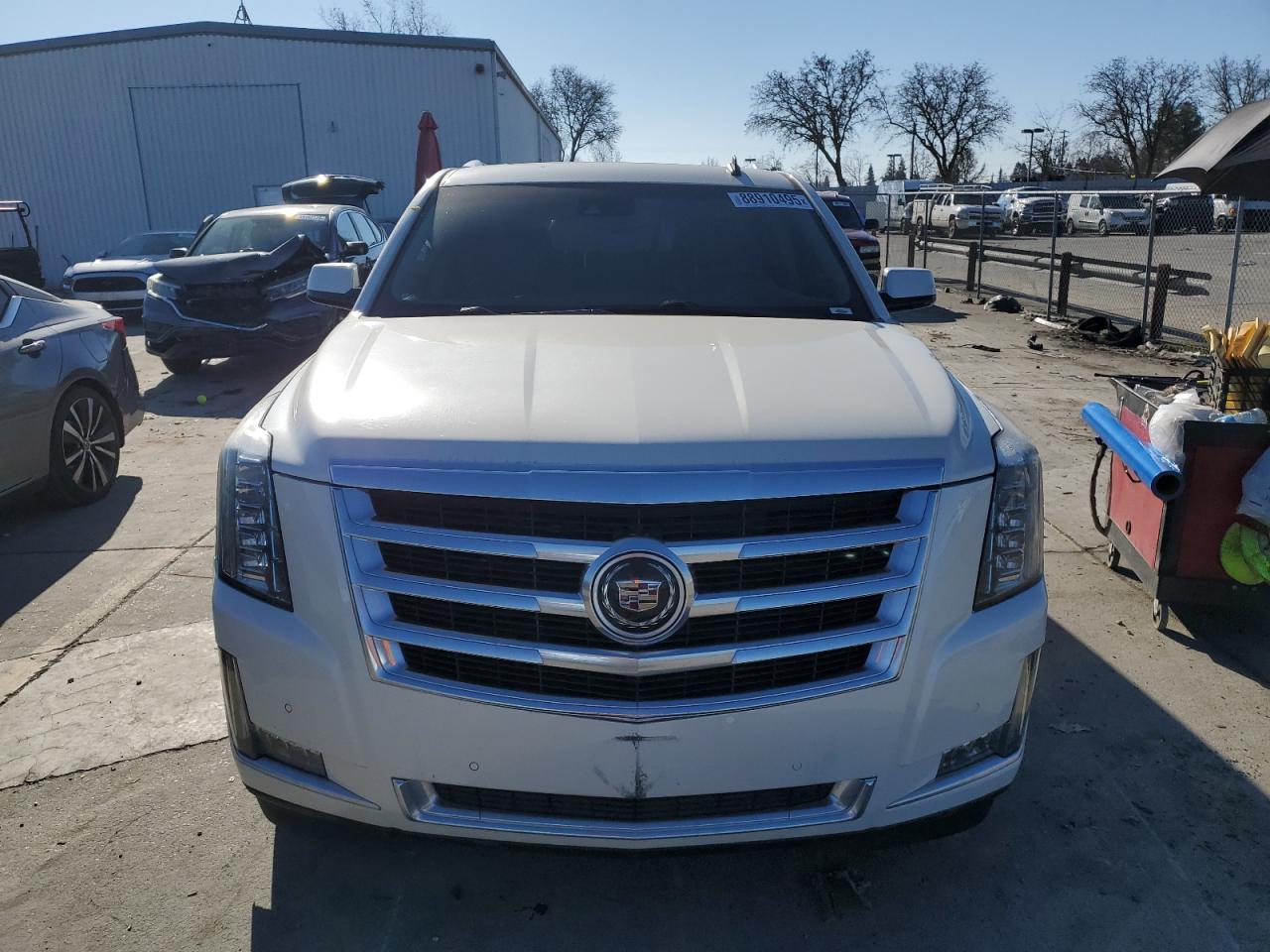 2015 Cadillac Escalade VIN 1GYS4CKJ7FR278462 Copart auction photo, front end / side damage thumbnail 5