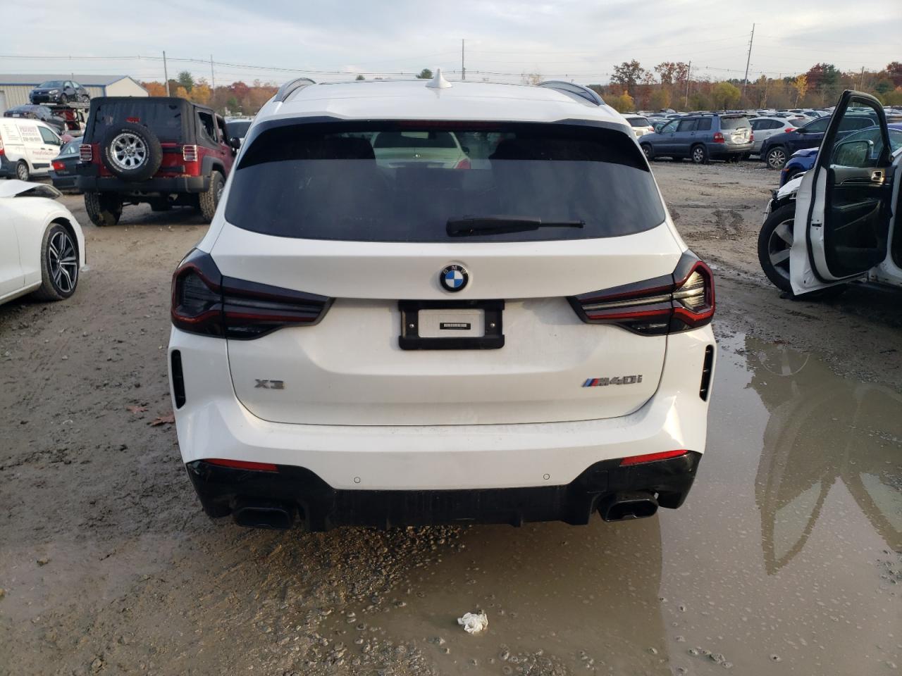 2022 BMW X3 M VIN 5UX83DP04N9K02395 Copart auction photo, front end / side damage thumbnail 6