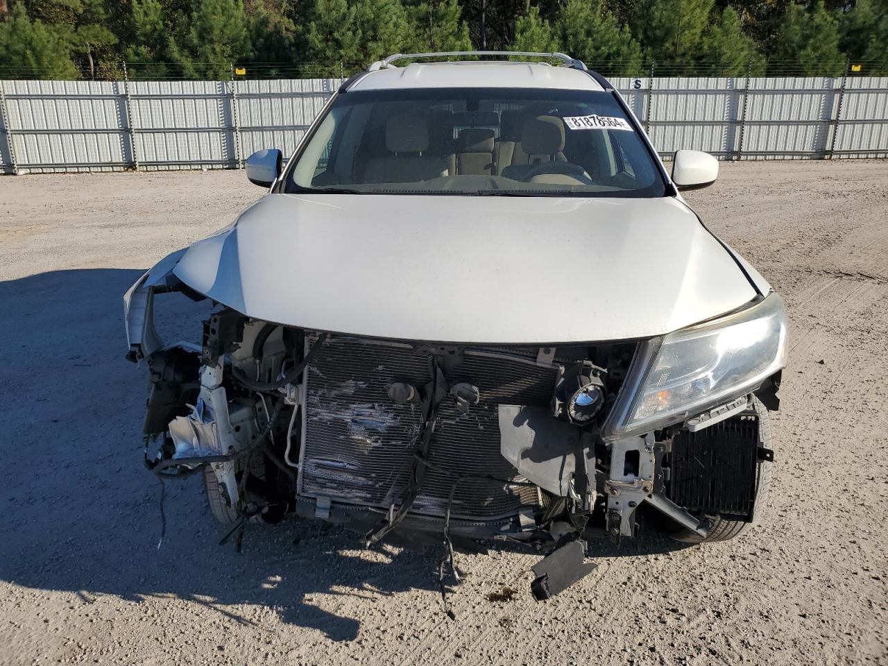 2013 Nissan Pathfinder VIN 5N1AR2MM4DC634558 Copart auction photo, front end / side damage thumbnail 5
