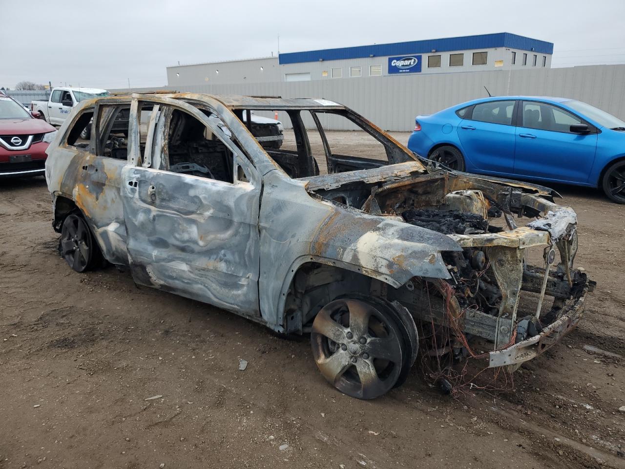 2011 Jeep Grand Cherokee VIN 1J4RR4GG3BC703627 Copart auction photo, burn / hail damage thumbnail 4