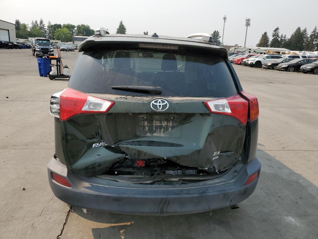 2013 Toyota RAV 4 VIN 2T3RFREV0DW040028 Copart auction photo, all over damage thumbnail 6