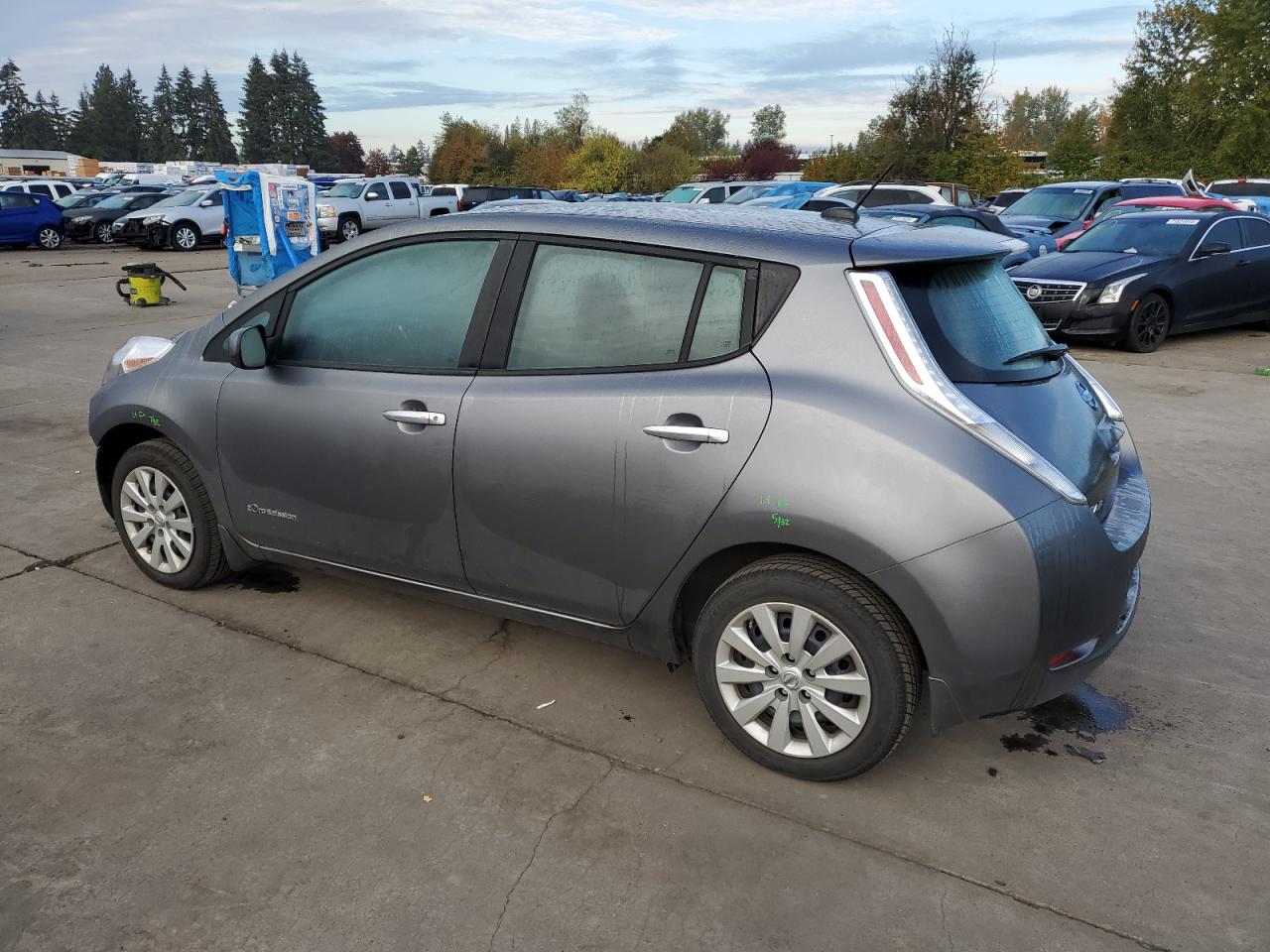 2015 Nissan Leaf VIN 1N4AZ0CPXFC302072 Copart auction photo, all over damage thumbnail 2