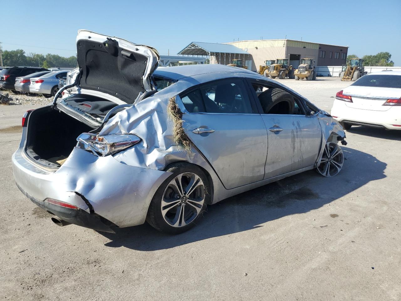 2016 KIA Forte VIN KNAFX4A88G5450698 Copart auction photo, all over damage thumbnail 3