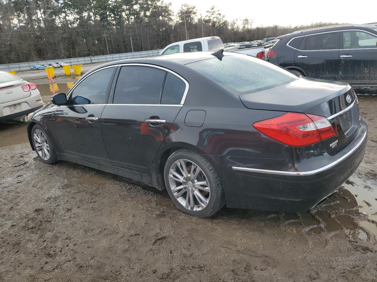 2014 Hyundai Genesis VIN KMHGC4DD2EU259479 Copart auction photo, water/flood damage thumbnail 2