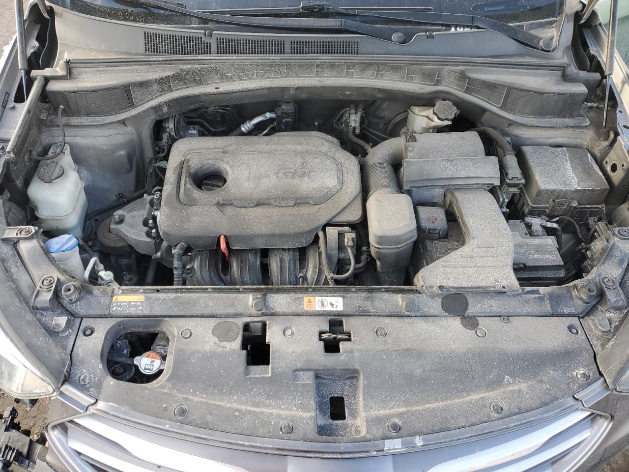 2017 Hyundai Santa Fe VIN 5NMZUDLB5HH024080 Copart auction photo, front end / rear end damage thumbnail 11