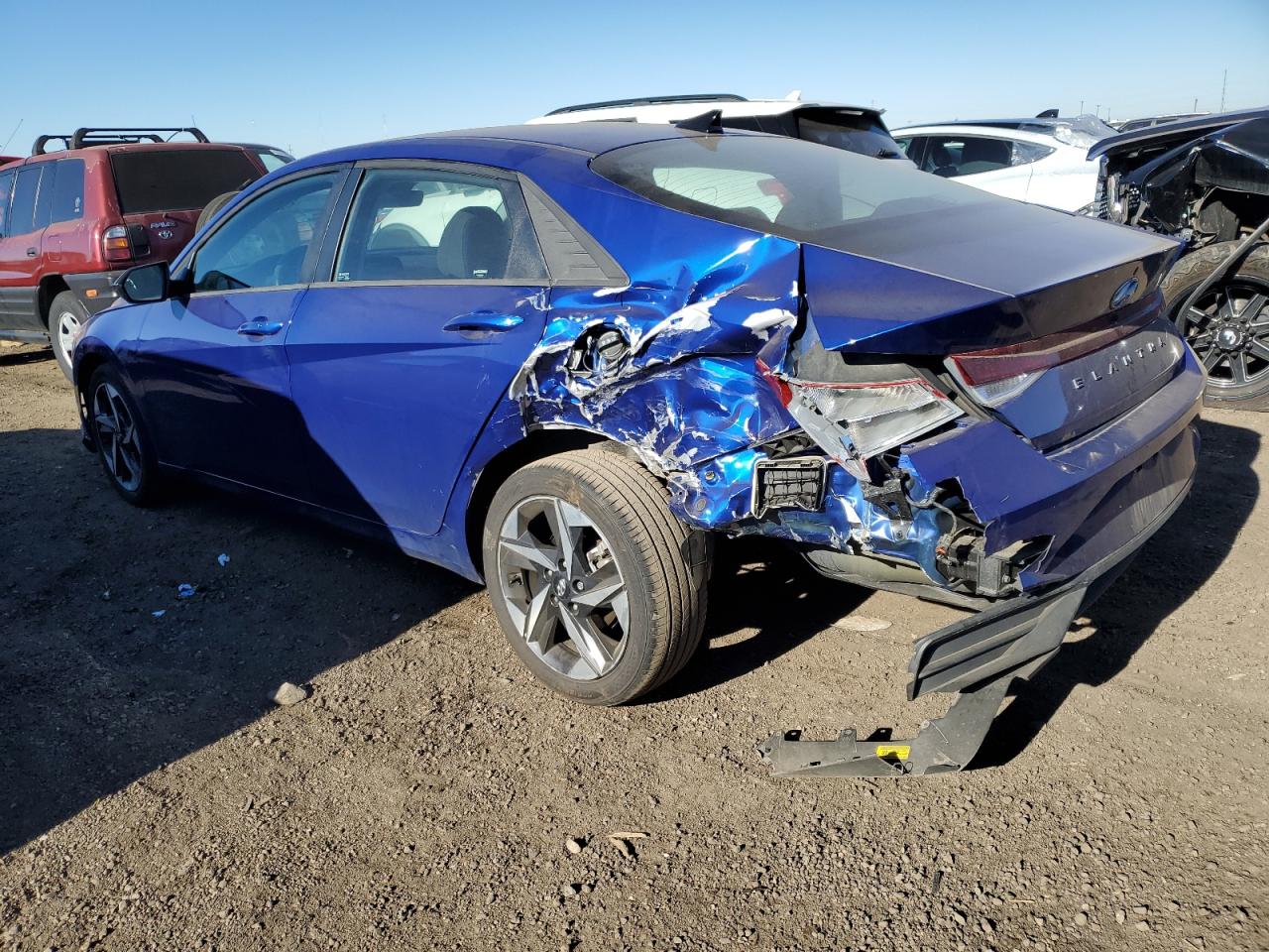 2023 Hyundai Elantra VIN 5NPLS4AG0PH101272 Copart auction photo, rear end damage thumbnail 2