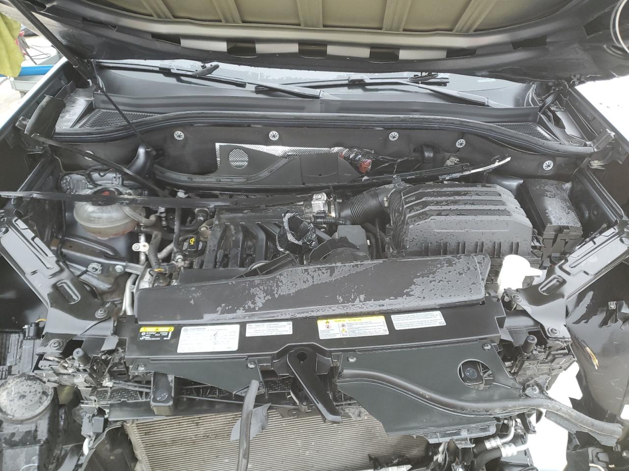 2021 Volkswagen Atlas VIN 1V2HR2CA4MC597620 Copart auction photo, front end / undercarriage damage thumbnail 12