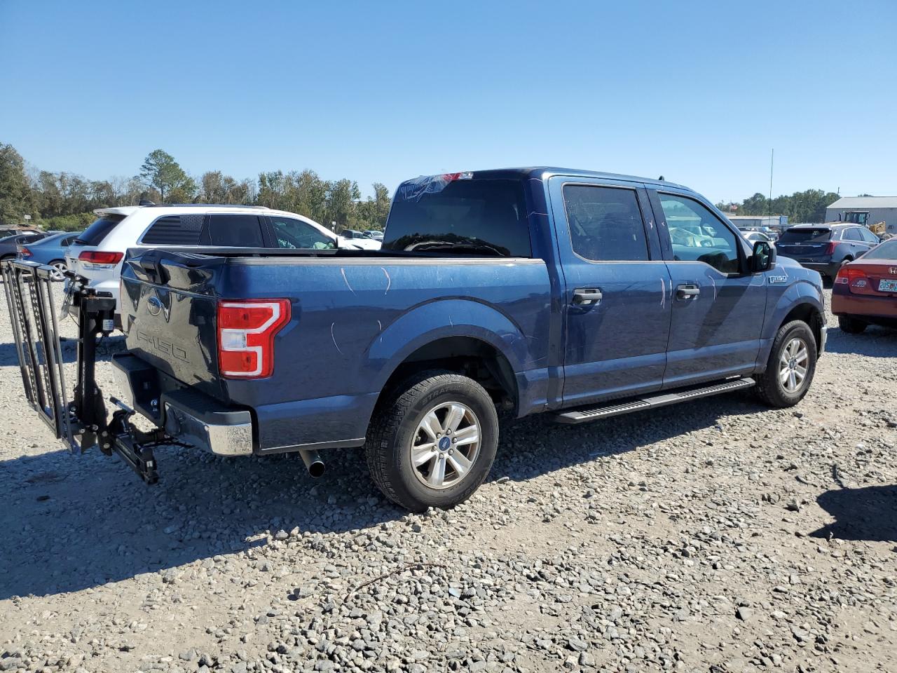 2020 Ford F-150 VIN 1FTEW1C52LKD51017 Copart auction photo, top/roof / rear end damage thumbnail 3