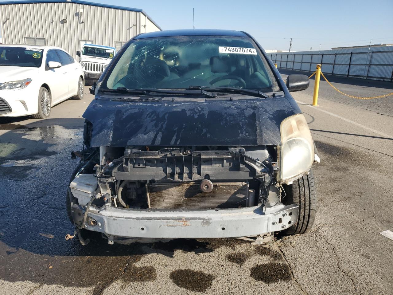 2008 Toyota Yaris VIN JTDJT923385173971 Copart auction photo, front end damage thumbnail 5