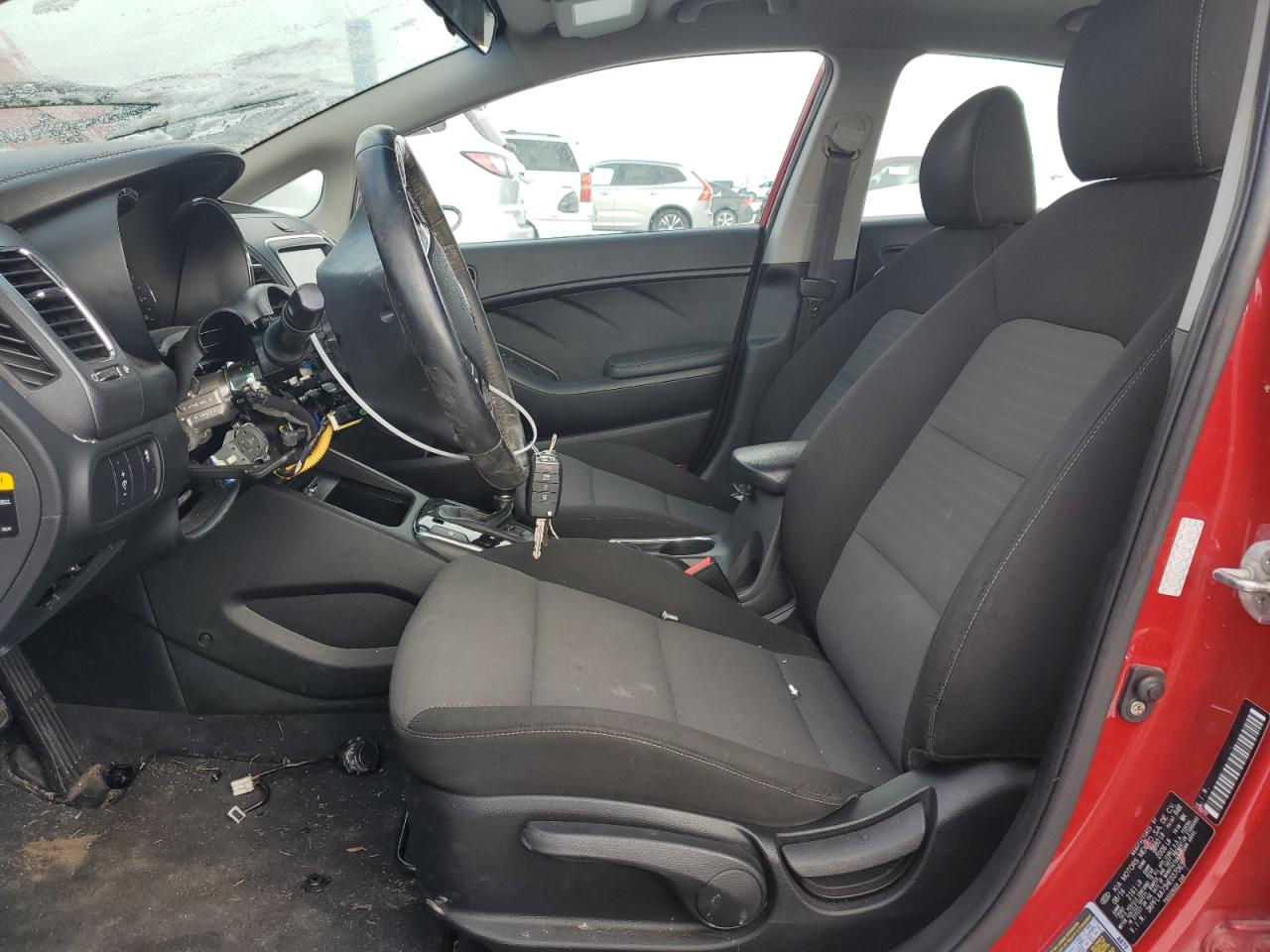 2017 KIA Forte VIN 3KPFL4A73HE037065 Copart auction photo, side / front end damage thumbnail 7