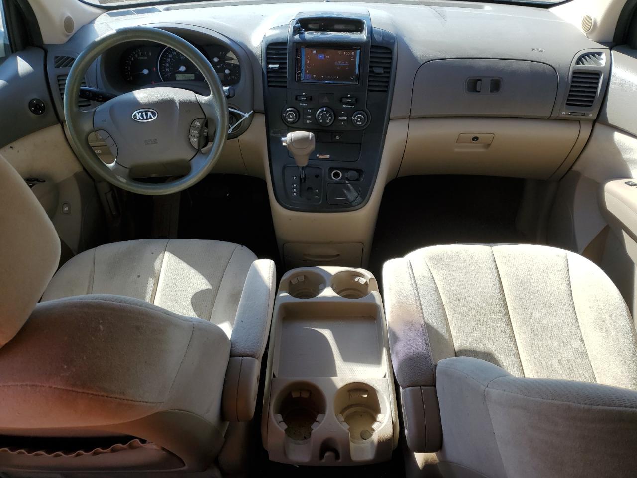 2009 KIA Sedona VIN KNDMB233296271844 Copart auction photo, front end / side damage thumbnail 8