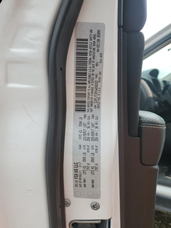 2017 Jeep Grand Cherokee VIN 1C4PJMCBXHW658322 Copart auction photo, hail / minor dent/scratches damage thumbnail 15