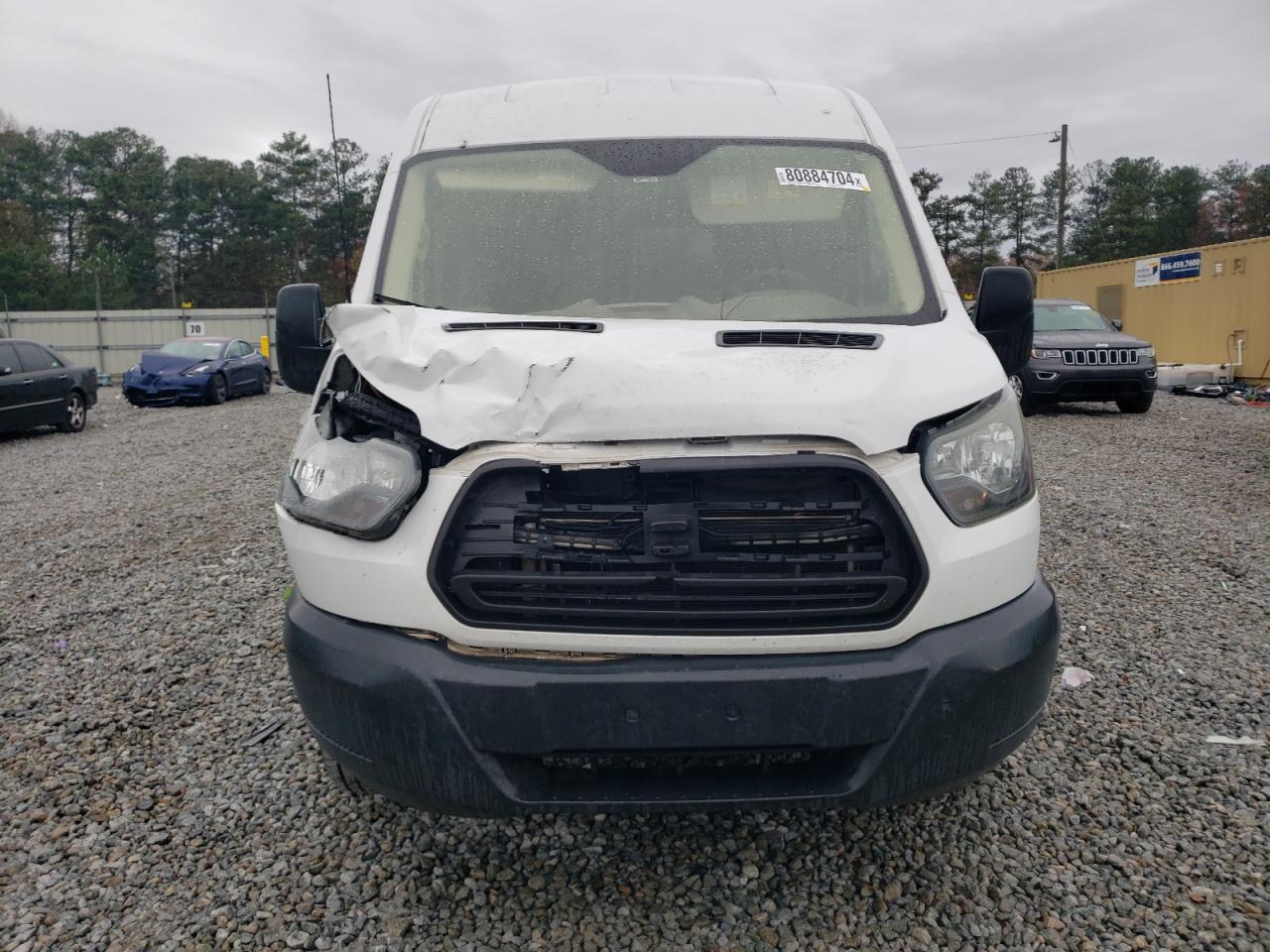 2015 Ford Transit VIN 1FTNR2CM7FKB15312 Copart auction photo, front end / side damage thumbnail 5
