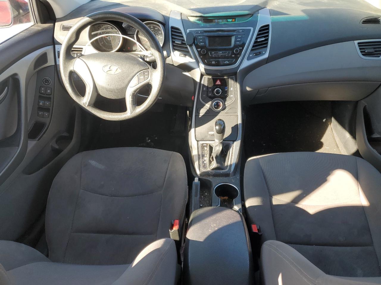 2016 Hyundai Elantra VIN KMHDH4AE5GU656608 Copart auction photo, front end / undercarriage damage thumbnail 8