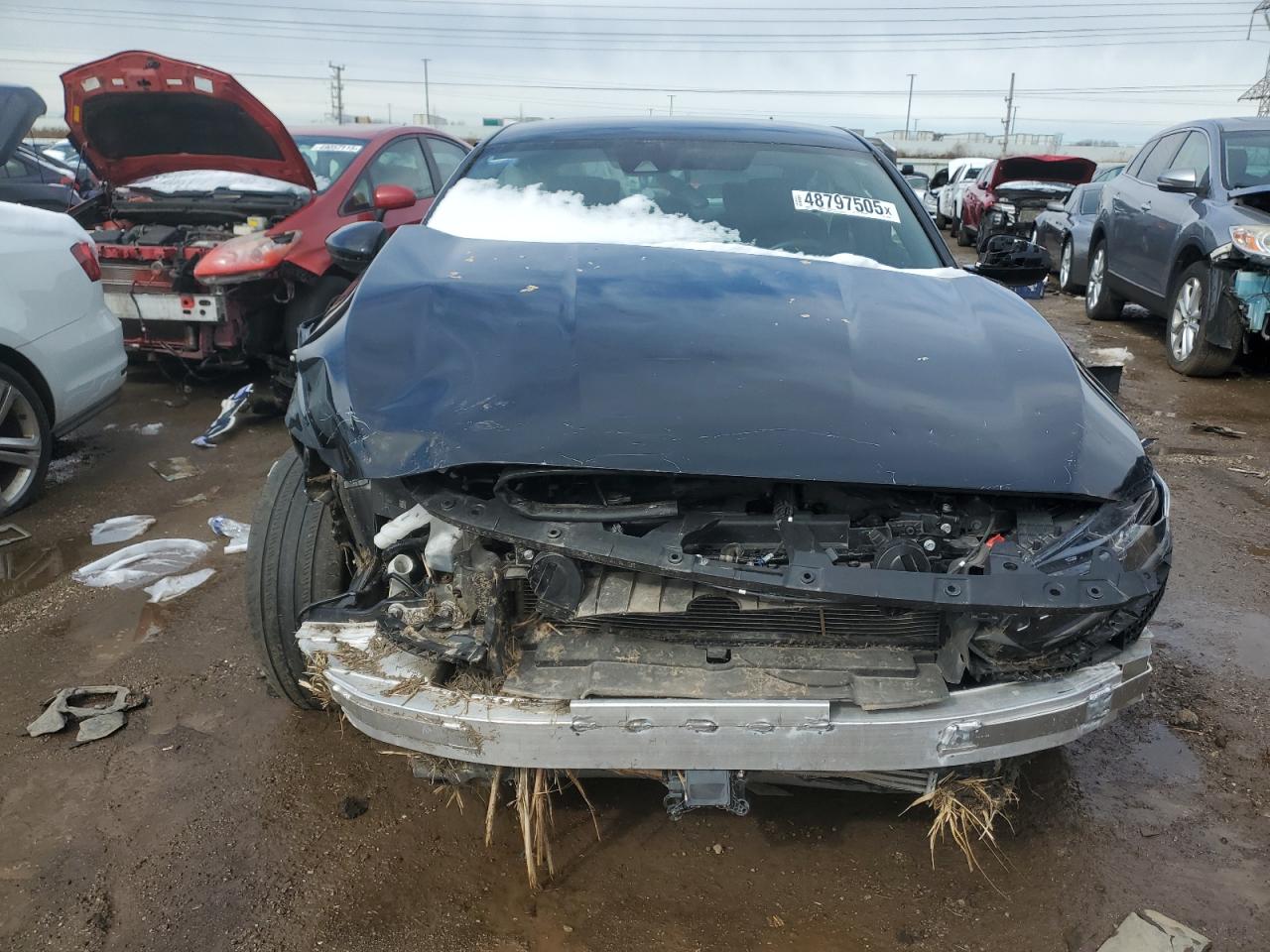 2022 Honda Accord VIN 1HGCV1F3XNA085860 Copart auction photo, front end / side damage thumbnail 5