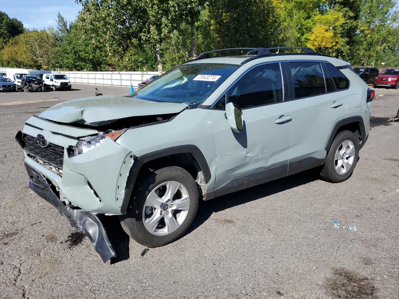 2021 Toyota RAV 4 VIN 2T3P1RFV8MW247268