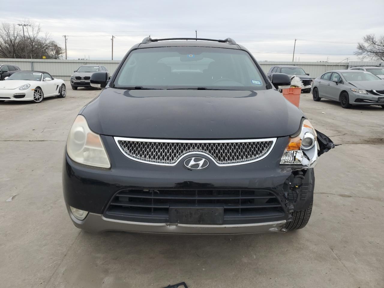 2011 Hyundai Veracruz VIN KM8NU4CC9BU176799 Copart auction photo, front end / hail damage thumbnail 5