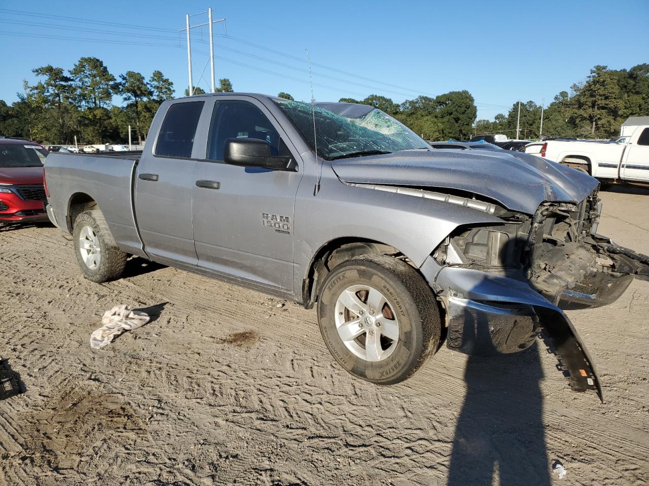 2020 RAM 1500 VIN 1C6RR6FG2LS138725 Copart auction photo, front end / top/roof damage thumbnail 4