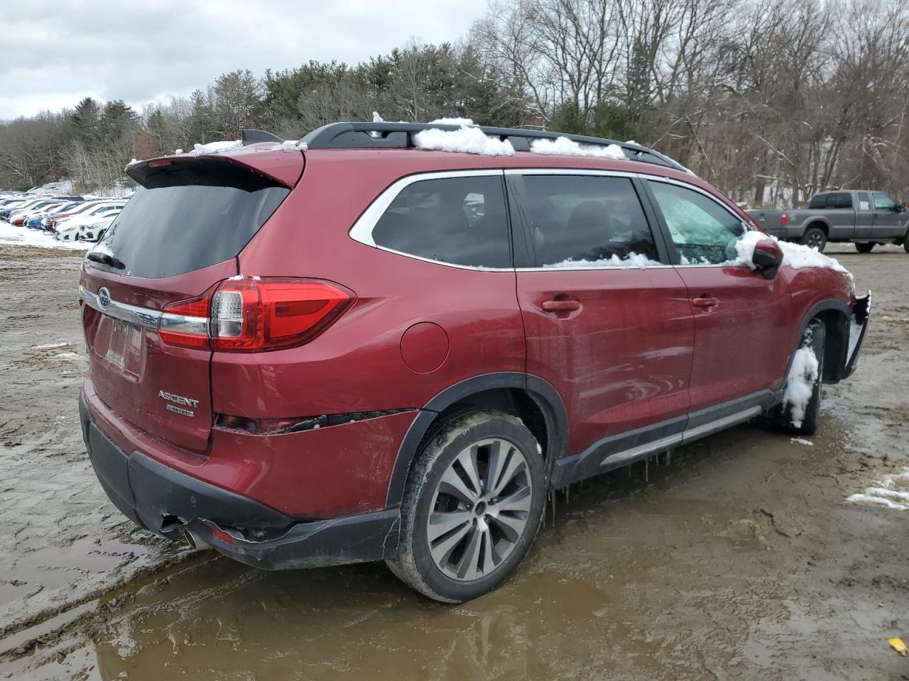 2019 Subaru Ascent VIN 4S4WMAPD7K3400275 Copart auction photo, front end / rear end damage thumbnail 3