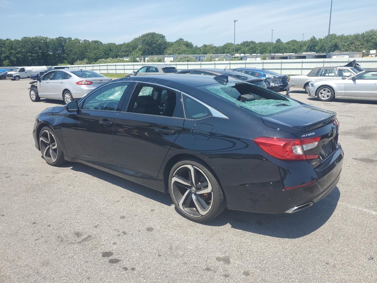2021 Honda Accord VIN 1HGCV2F33MA015606 Copart auction photo, vandalism / top/roof damage thumbnail 2