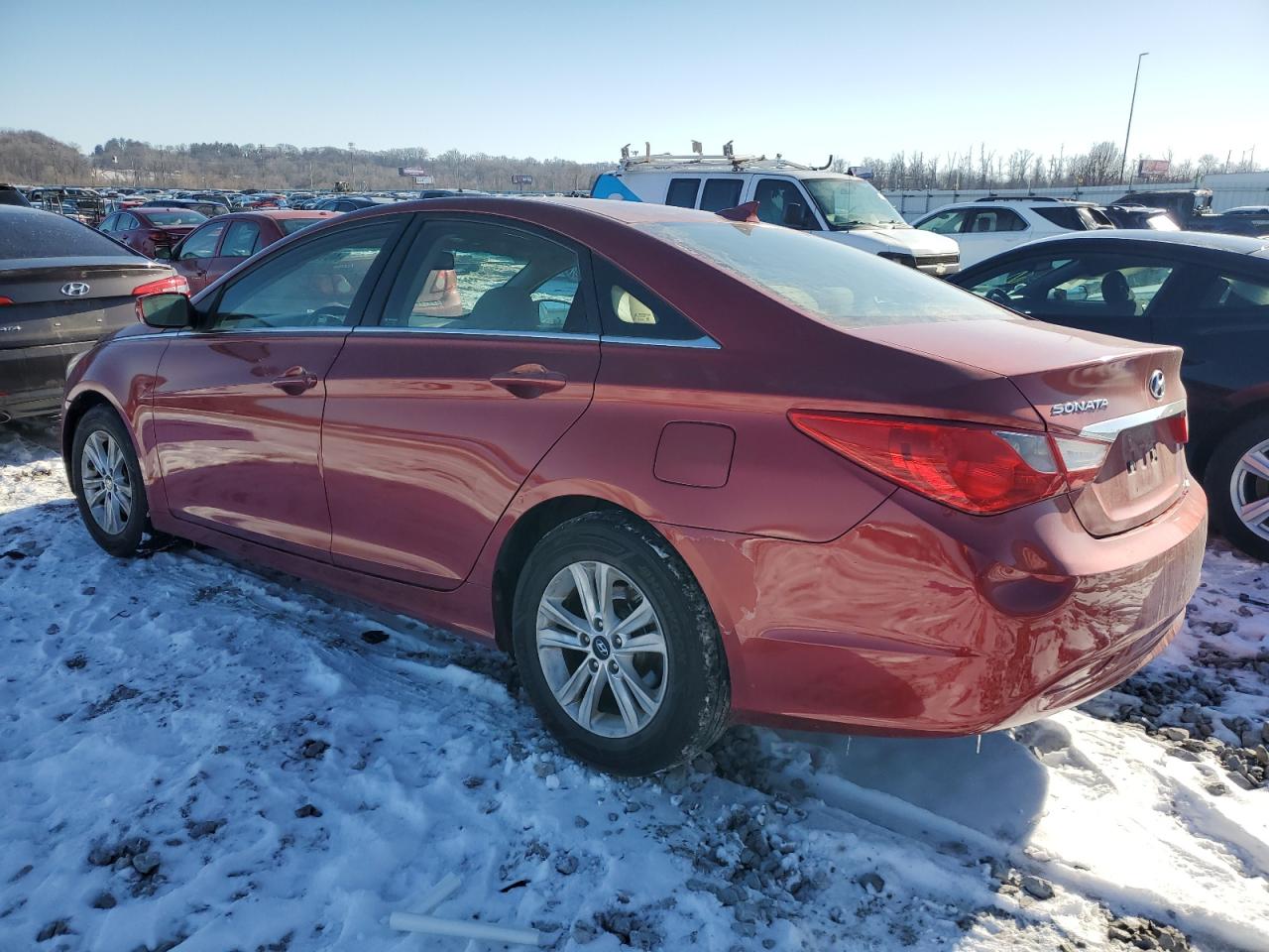 2013 Hyundai Sonata VIN 5NPEB4AC4DH740546 Copart auction photo, front end / undercarriage damage thumbnail 2