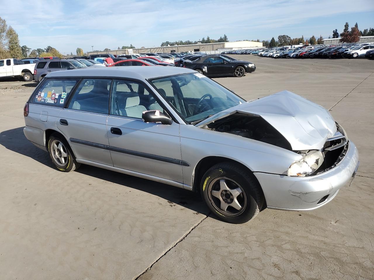 1997 Subaru Legacy VIN 4S3BK4353V7309736 Copart auction photo, front end damage thumbnail 4