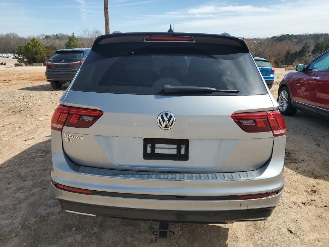 2019 Volkswagen Tiguan VIN 3VV3B7AX8KM151651 Copart auction photo, front end / side damage thumbnail 6