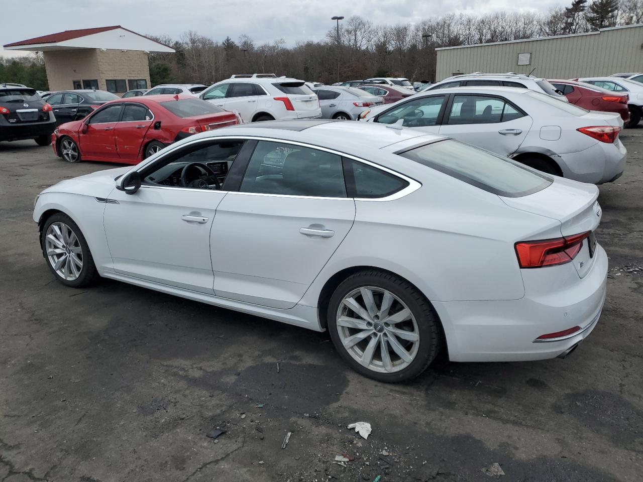 2018 Audi A5 VIN WAUBNCF52JA007510 Copart auction photo, front end / side damage thumbnail 2