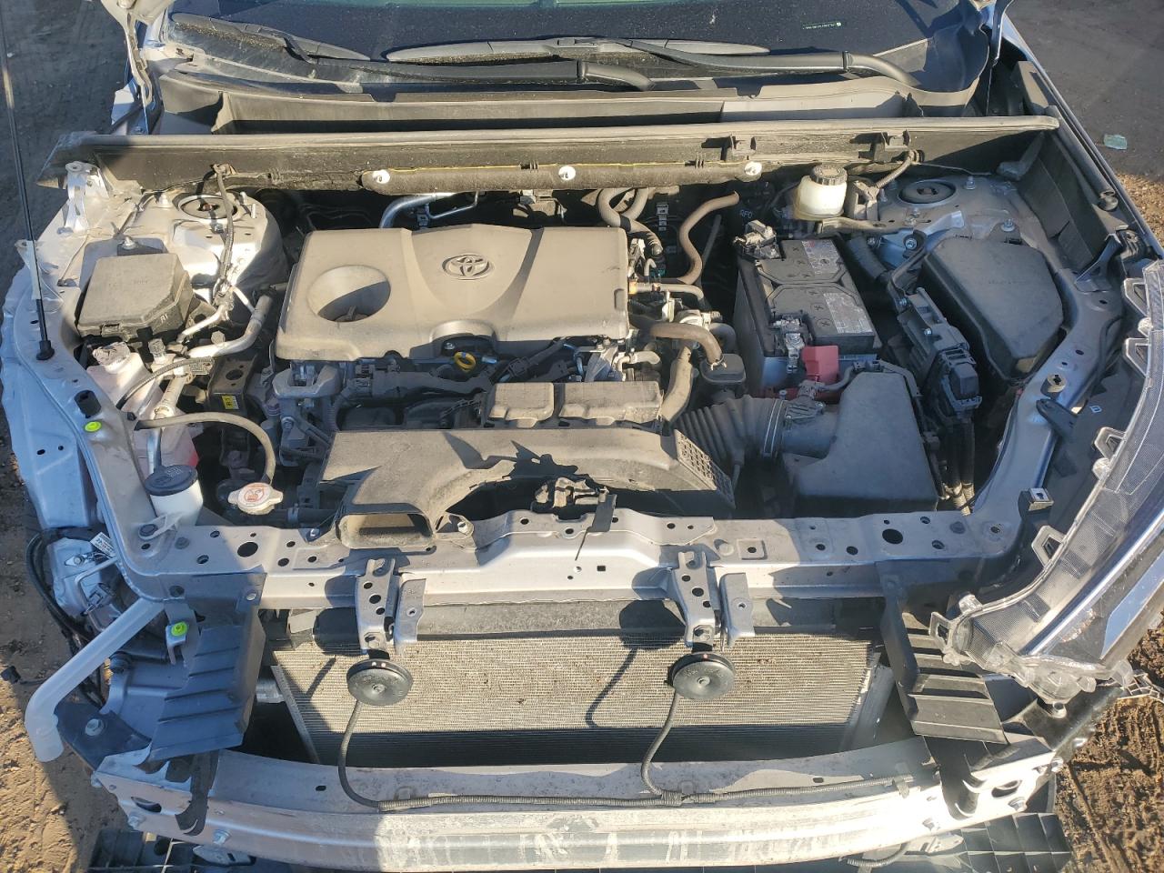 2020 Toyota RAV 4 VIN JTMA1RFV0LD527767 Copart auction photo, front end / side damage thumbnail 12