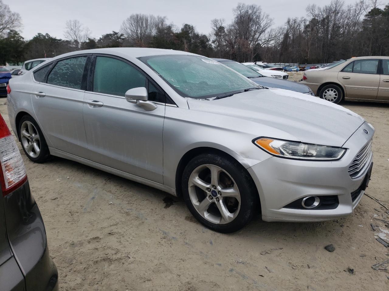 2014 Ford Fusion VIN 1FA6P0H76E5391629 Copart auction photo, side damage thumbnail 4