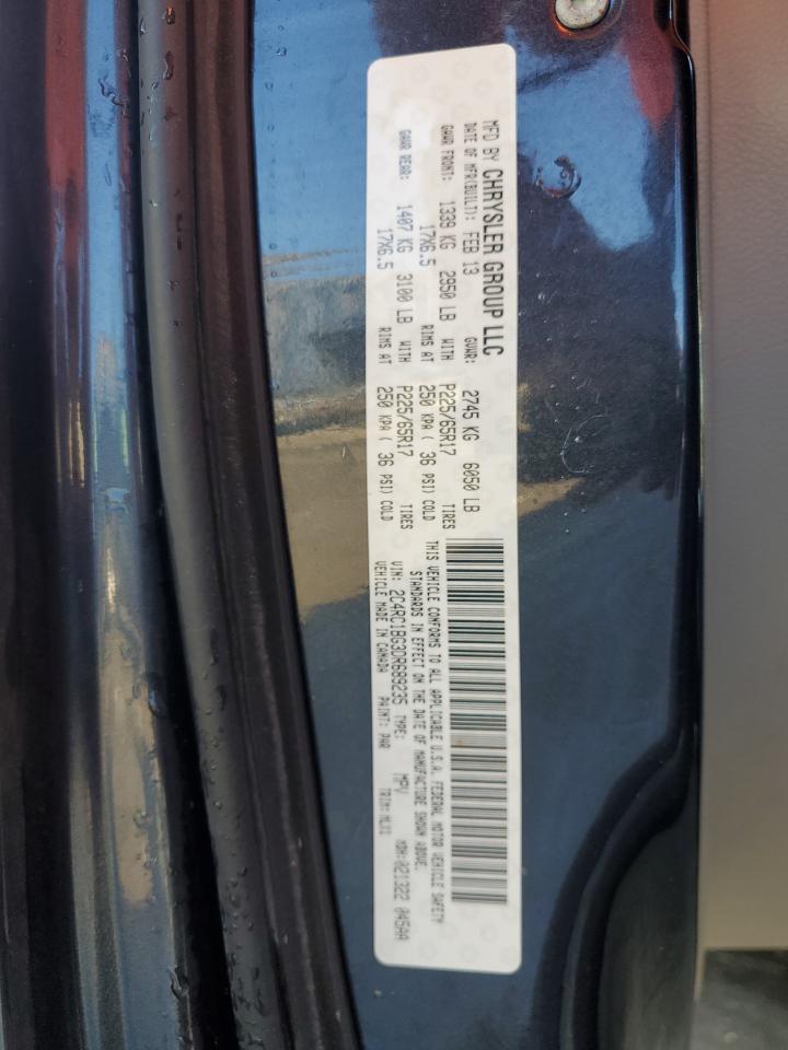 2013 Chrysler Town & Country VIN 2C4RC1BG3DR689235 Copart auction photo, front end damage thumbnail 13