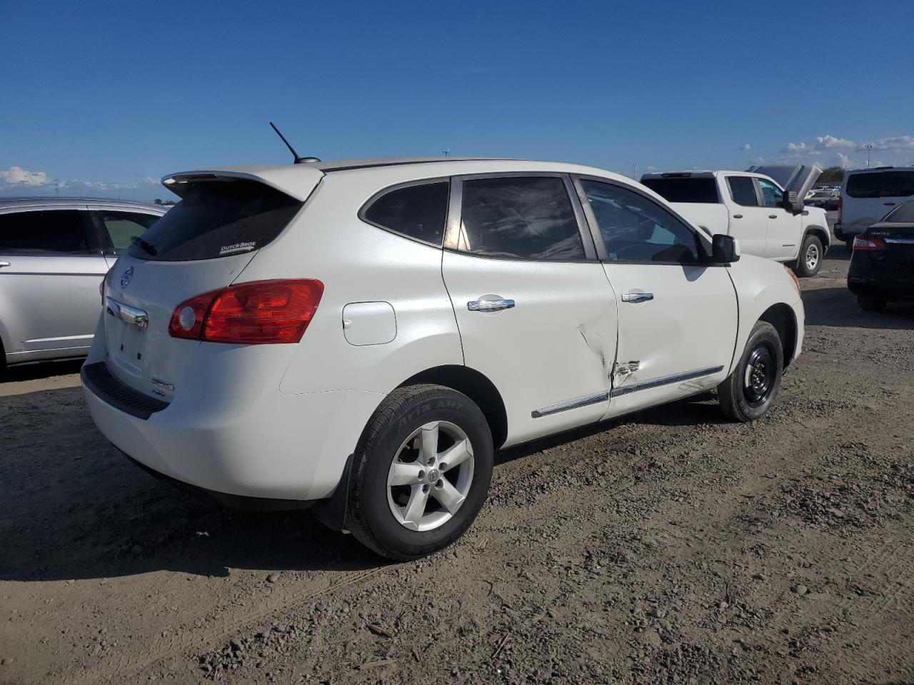 2013 Nissan Rogue VIN JN8AS5MV9DW628633 Copart auction photo, side / front end damage thumbnail 3