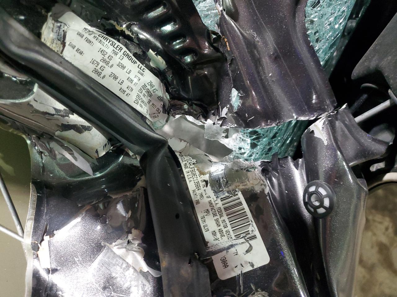 2014 Jeep Grand Cherokee VIN 1C4RJFBG0EC135664 Copart auction photo, front end / side damage thumbnail 13