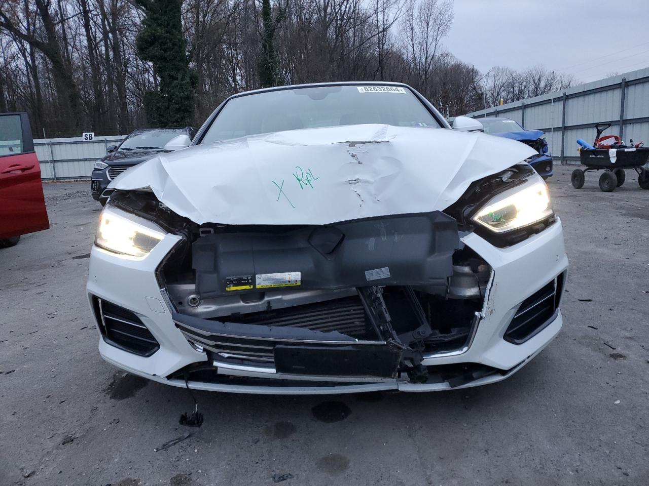2018 Audi A5 VIN WAUYNGF54JN001377 Copart auction photo, front end damage thumbnail 5