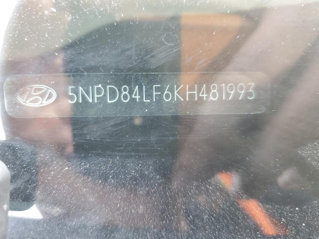 2019 Hyundai Elantra VIN 5NPD84LF6KH481993 Copart auction photo, side / front end damage thumbnail 14