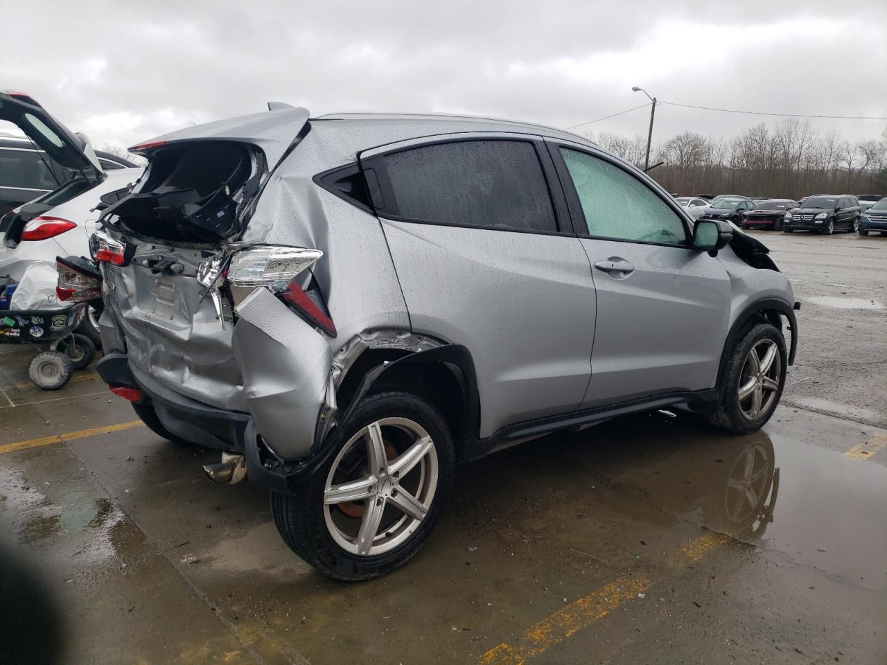 2020 Honda HR-V VIN 3CZRU6H5XLM703695 Copart auction photo, all over damage thumbnail 3