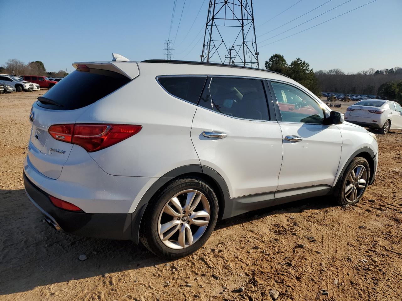 2014 Hyundai Santa Fe VIN 5XYZU3LA7EG161108 Copart auction photo, front end damage thumbnail 3