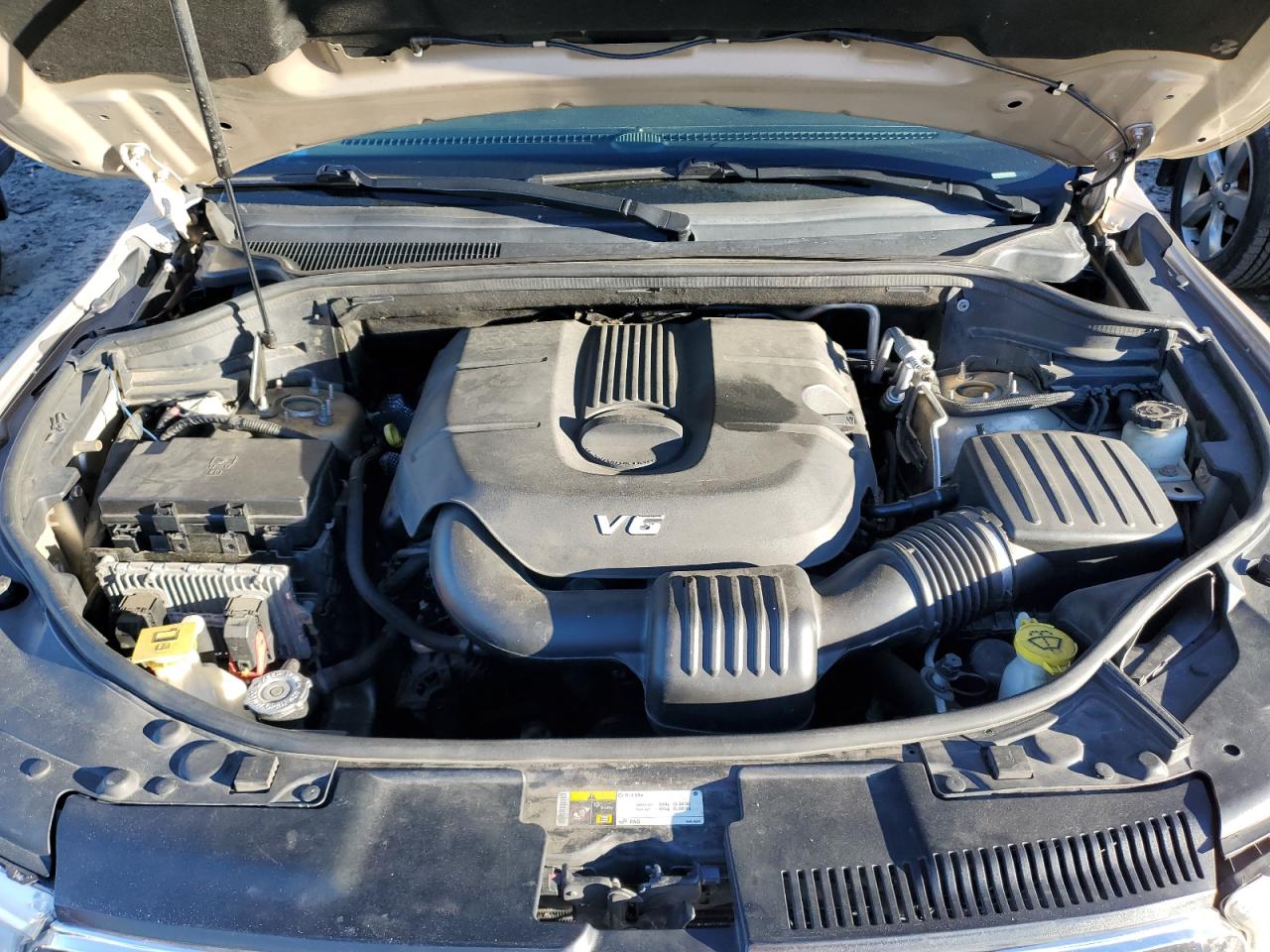 2014 Dodge Durango VIN 1C4RDJEG0EC425313 Copart auction photo, side / front end damage thumbnail 12