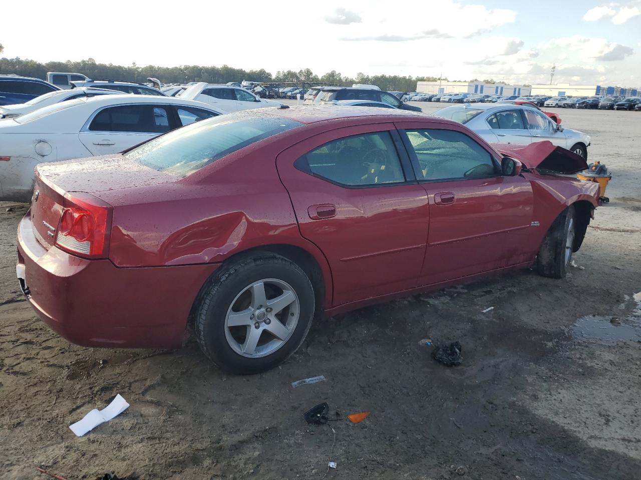 2010 Dodge Charger VIN 2B3CA3CV3AH180883 Copart auction photo, front end / rear end damage thumbnail 3