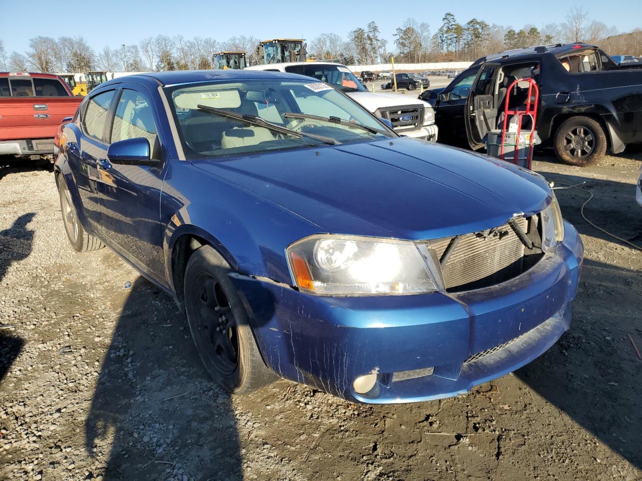 2008 Dodge Avenger VIN 1B3LC76M98N301356 Copart auction photo, burn - engine damage thumbnail 4