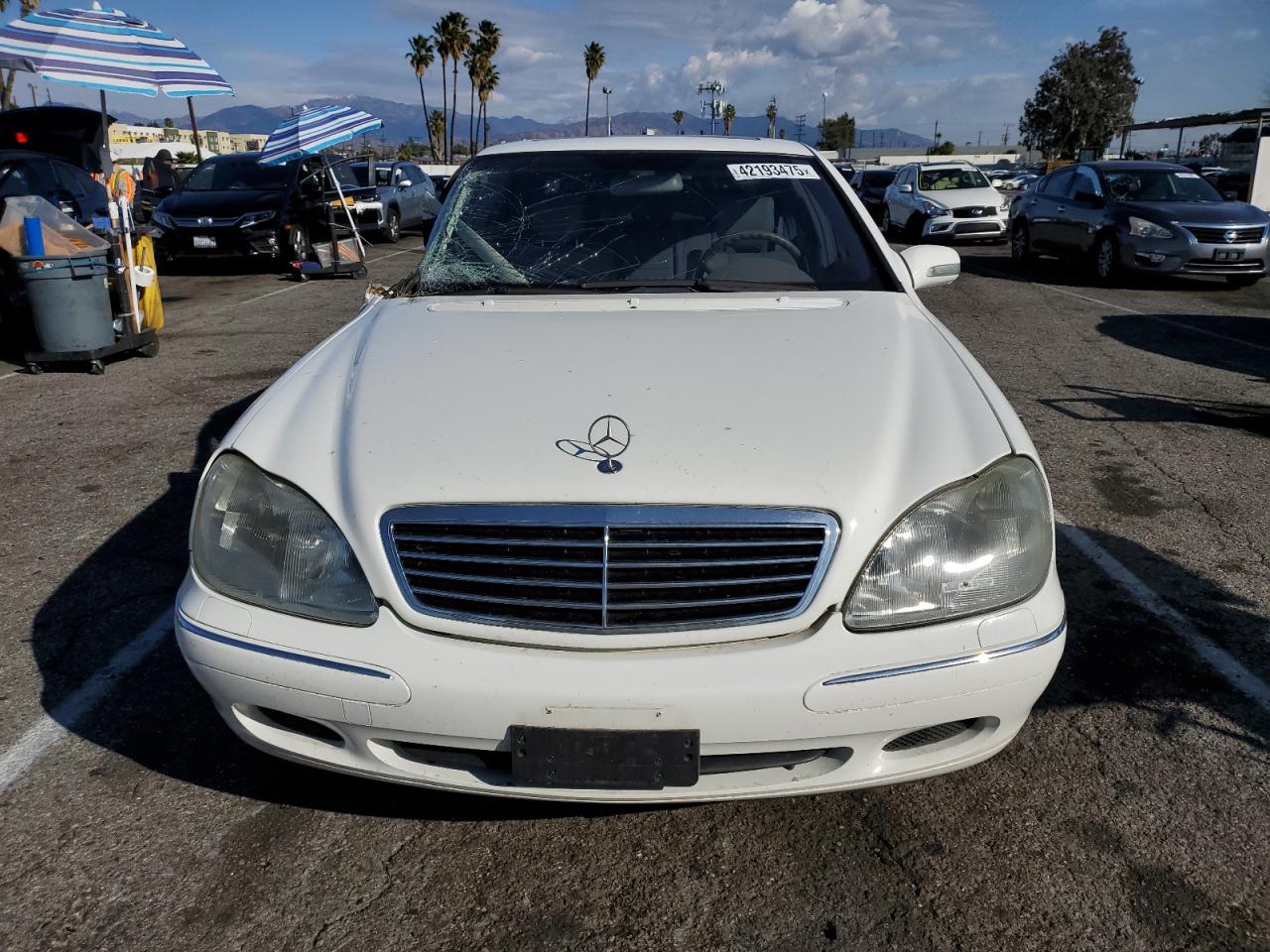 2002 Mercedes-Benz S-klasse VIN WDBNG70J82A237141 Copart auction photo, side / minor dent/scratches damage thumbnail 5
