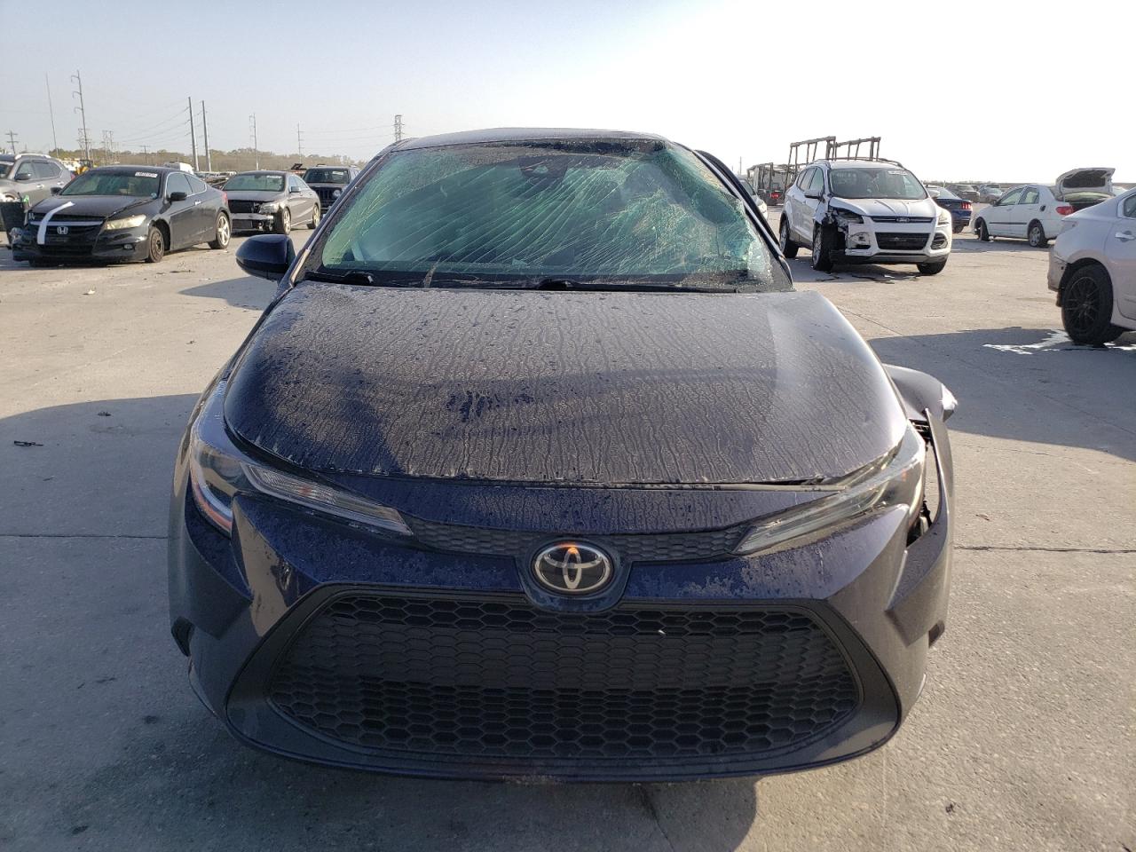 2021 Toyota Corolla VIN 5YFEPMAE9MP211275 Copart auction photo, side / front end damage thumbnail 5