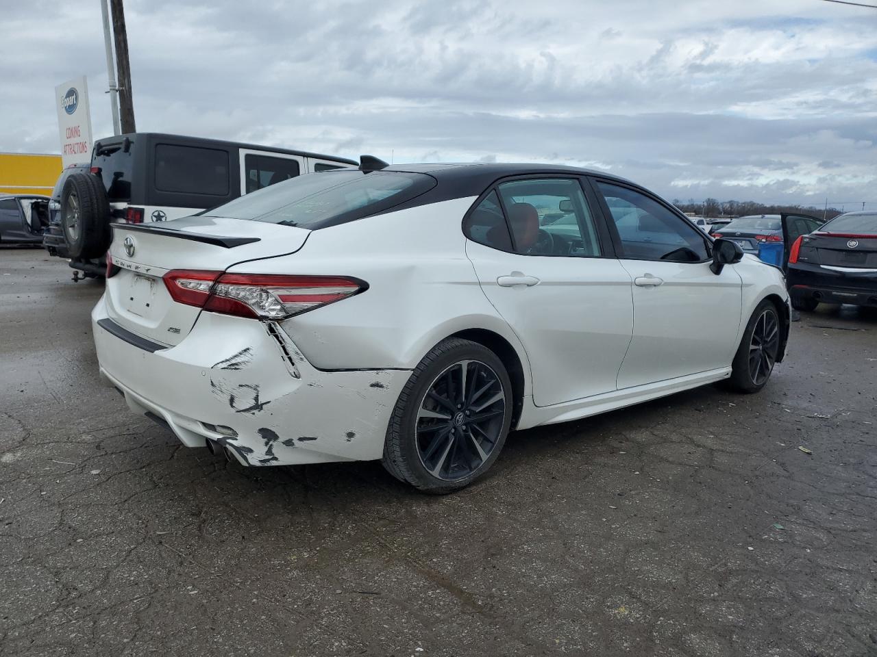 2019 Toyota Camry VIN 4T1B61HK9KU295299 Copart auction photo, all over damage thumbnail 3