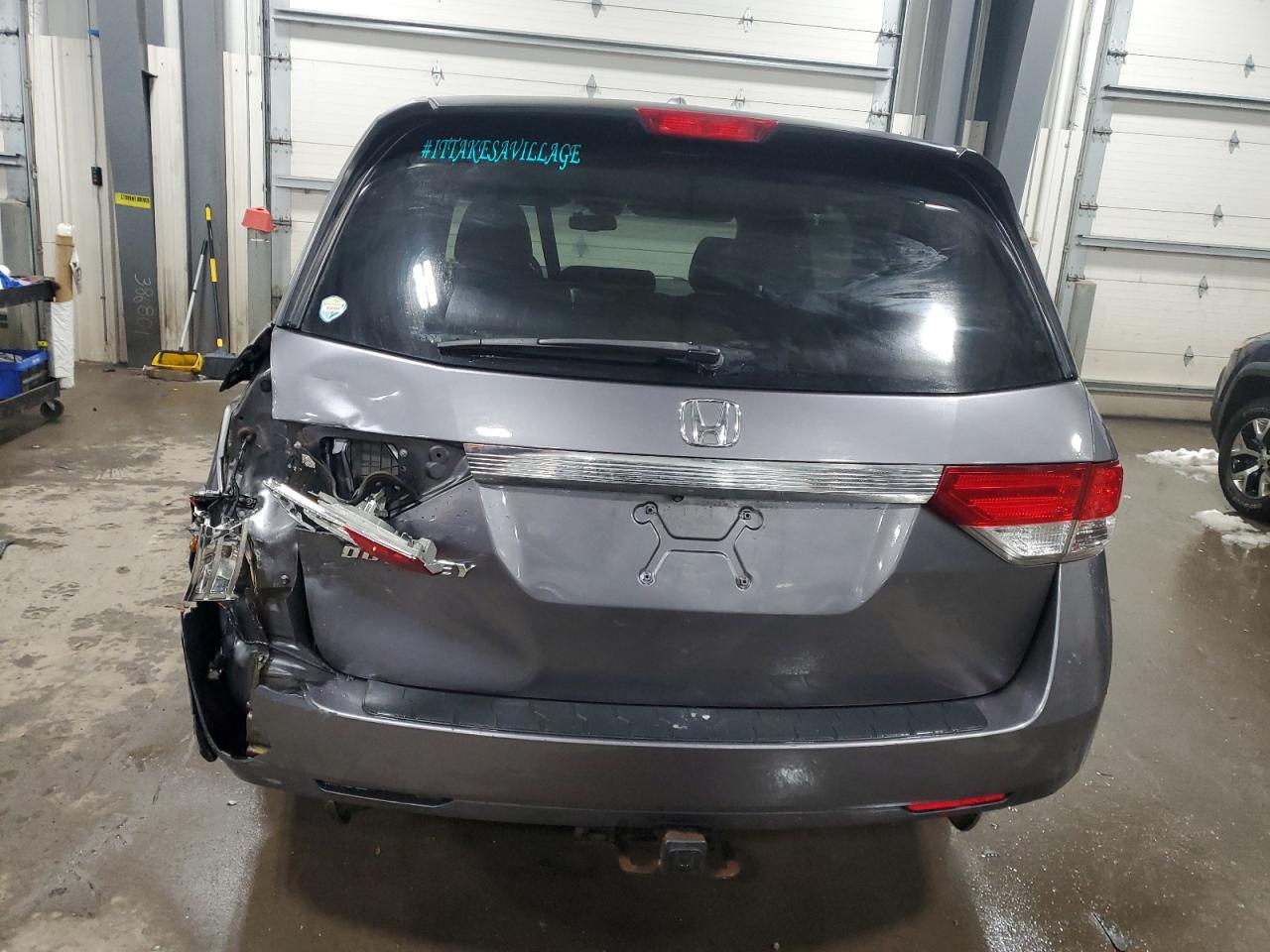 2014 Honda Odyssey VIN 5FNRL5H63EB012723 Copart auction photo, rear end damage thumbnail 6