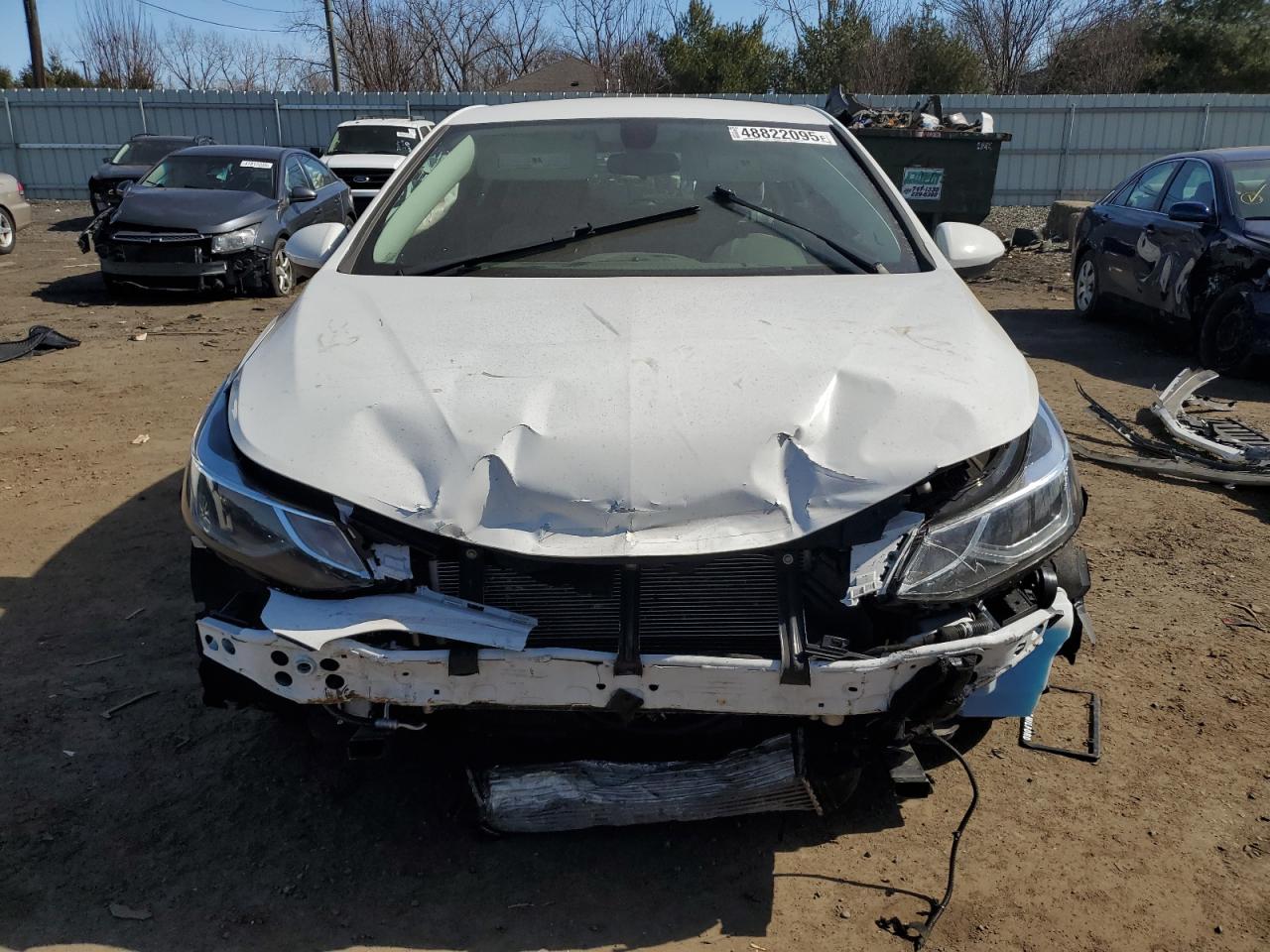 2018 Chevrolet Cruze VIN 3G1BE6SM8JS587788 Copart auction photo, front end / minor dent/scratches damage thumbnail 5